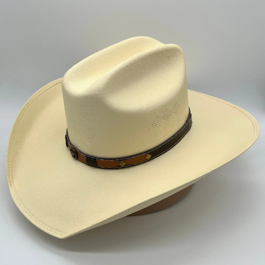 Straw Cattleman Hat - Cream